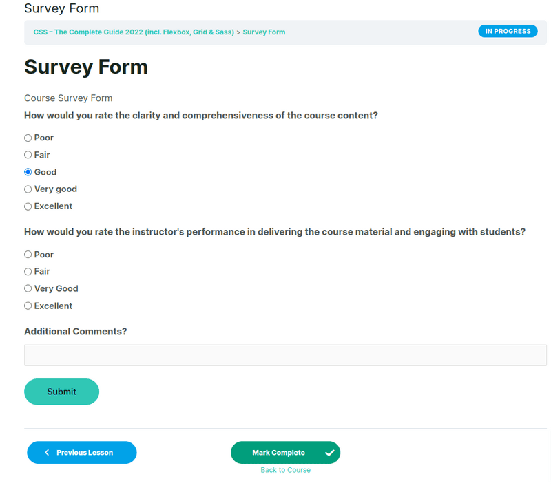 Add the newly created lesson as the last lesson of the course-3