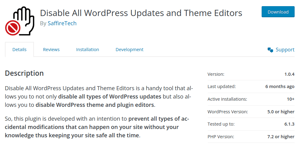 Disable-All-WordPress-Updates-and-Theme-Editors