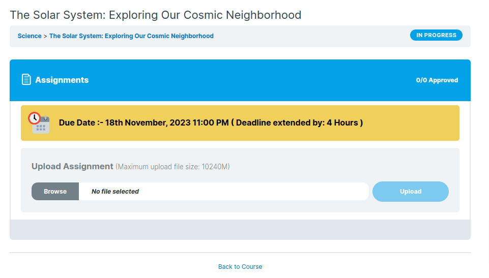 Extend Deadline Front