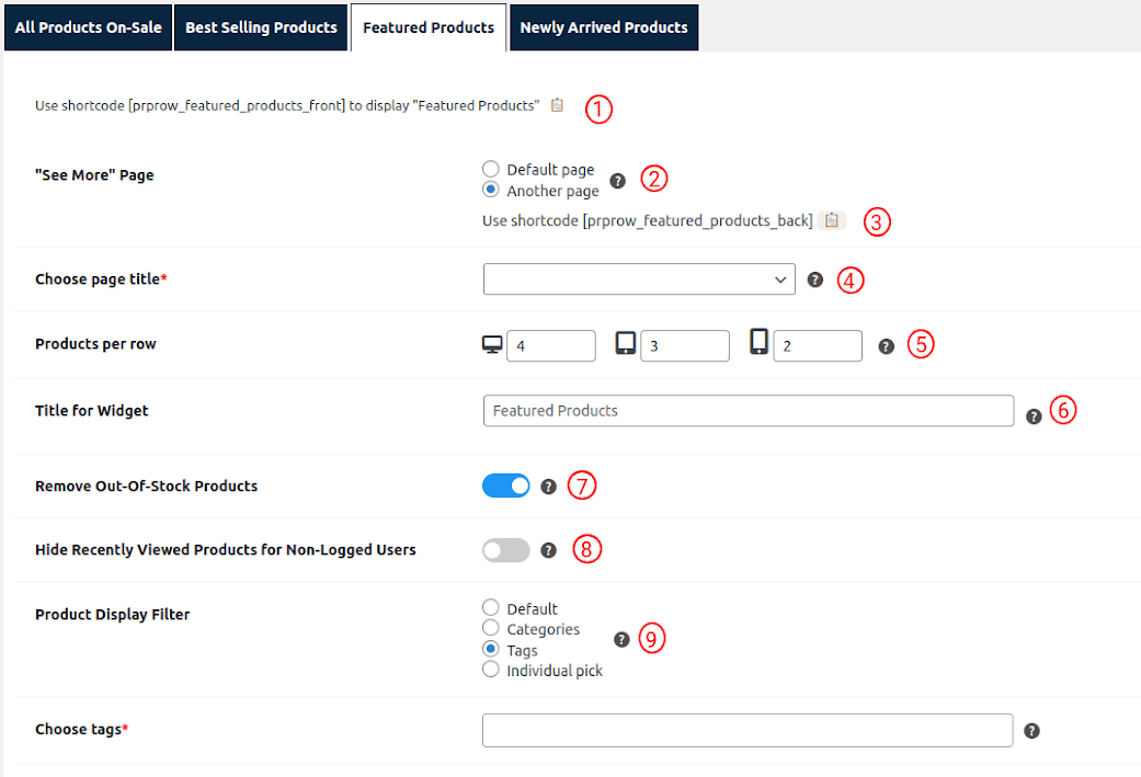 Setting Up Featured Products Shortcode And Widgets