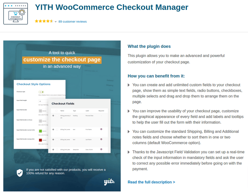 YITH WooCommerce Checkout Manager