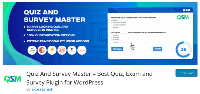 Quiz And Survey Master