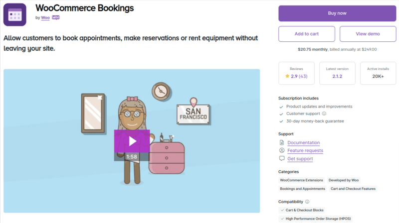 WooCommerce Bookings