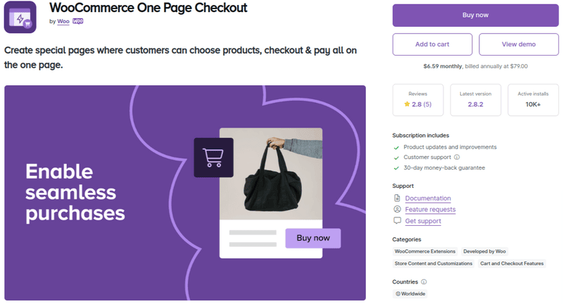WooCommerce One Page Checkout