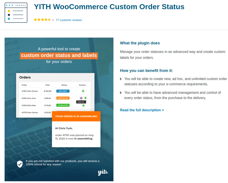 YITH WooCommerce Custom Order Status