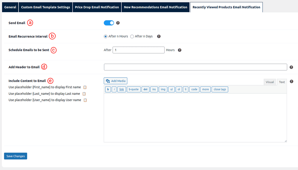 Setting up Recently Viewed Products Email Notification