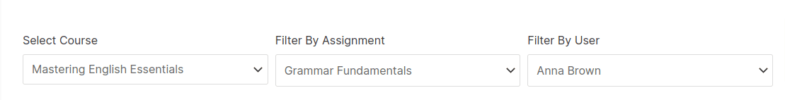 assignment-course-user-selection