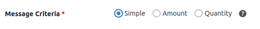 Message Criteria - Simple